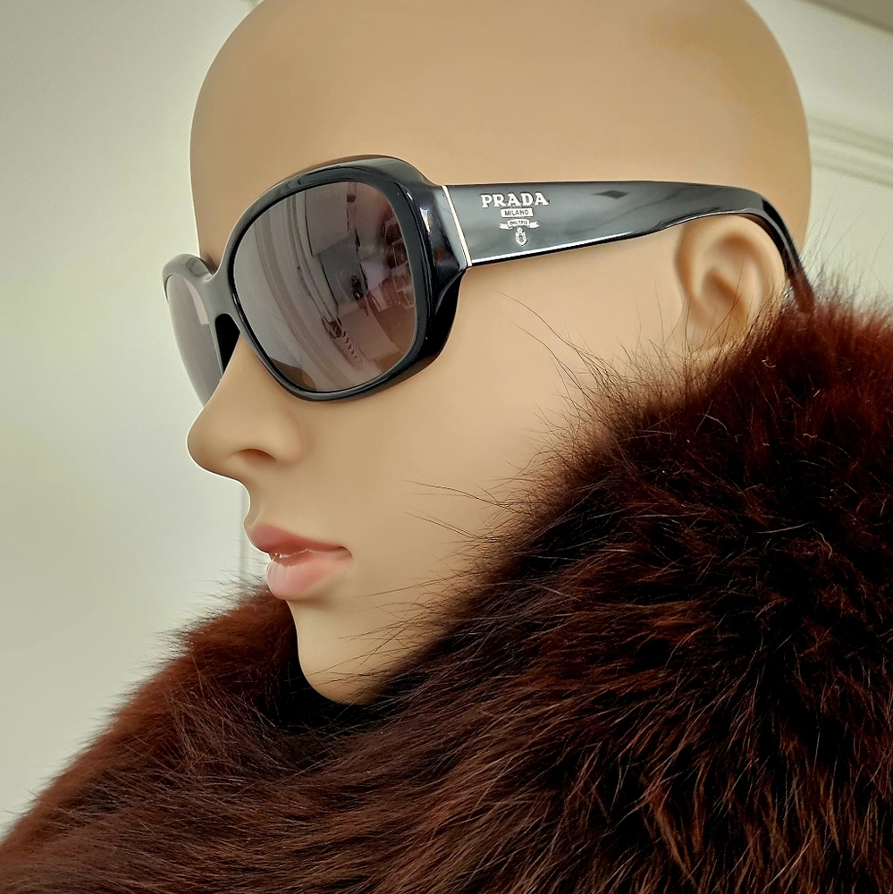 Prada Black Polished Gradient Sunglasses - Picture 11 of 12